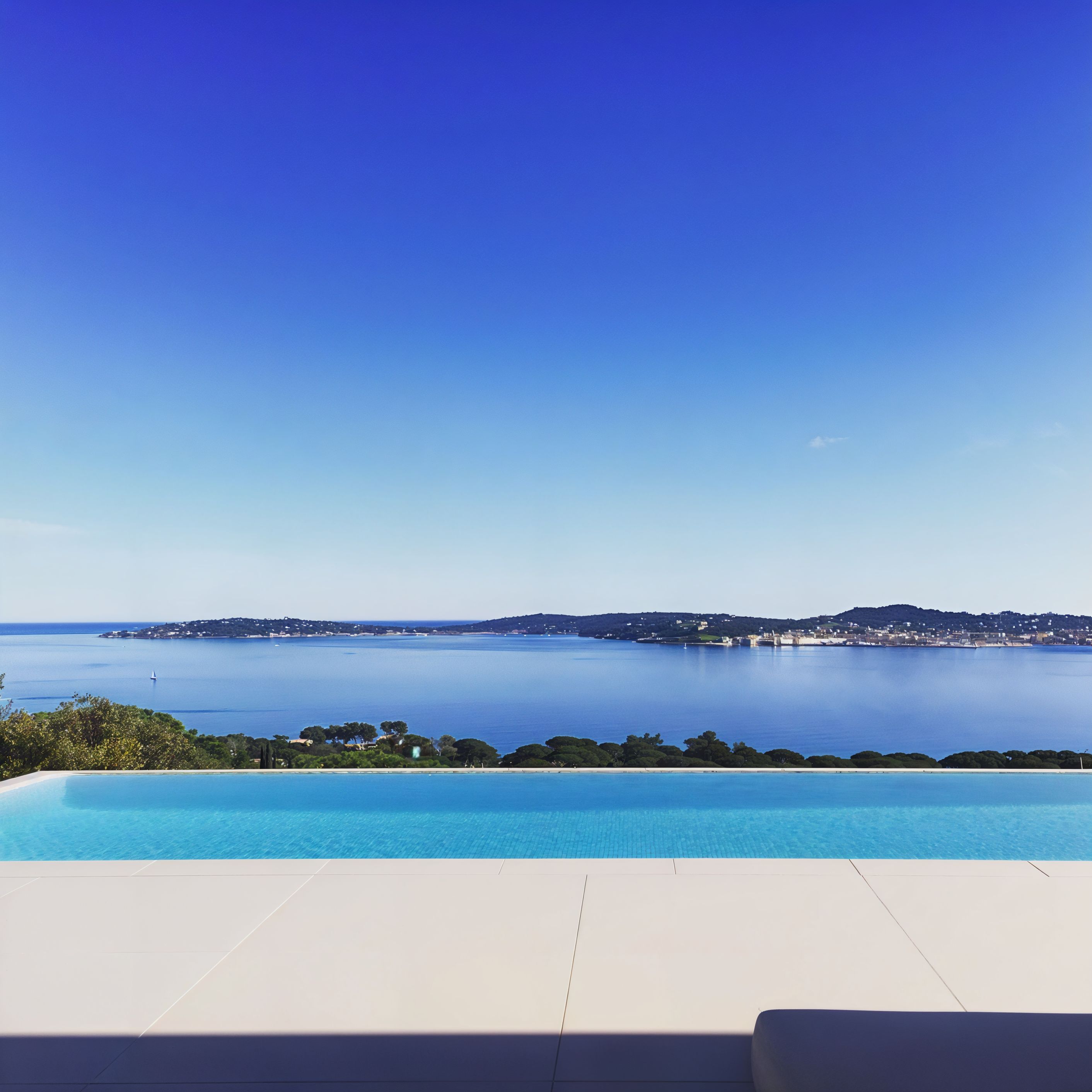 Salon avec vue sur mer
